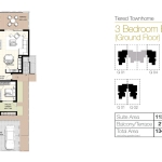 Urbana III 3 bedroom townhouse Floor Plan