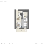 Vida Residences 1 bedroom apartments floor Plan