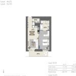 Vida Residences 1 bedroom apartments floor Plan 6