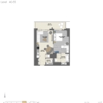 Vida Residences 1 bedroom apartments floor Plan 7