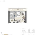 Vida Residences 2 bedroom apartments floor Plan 2
