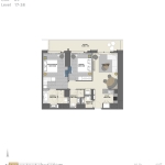 Vida Residences 2 bedroom apartments floor Plan 4