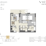 Vida Residences 2 bedroom apartments floor Plan 7