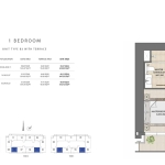 Burj Royale 1 Bedroom Apartment Floor Plan 7