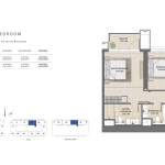 Burj Royale 2 Bedroom Apartment Floor Plan 7