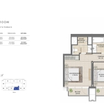 Burj Royale 2 Bedroom Apartment Floor Plan 8