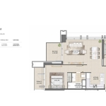 Burj Royale 3 Bedroom Apartment Floor Plan 3