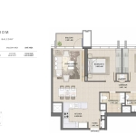 Burj Royale 3 Bedroom Apartment Floor Plan 4