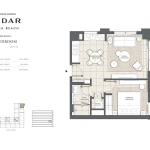 Cedar Creek Beach 1 Bedroom Apartment Floor Plan 2
