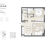 Cedar Creek Beach 1 Bedroom Apartment Floor Plan 3