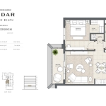 Cedar Creek Beach 1 Bedroom Apartment Floor Plan 6