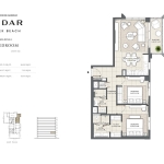 Cedar Creek Beach 2 Bedroom Apartment Floor Plan 2