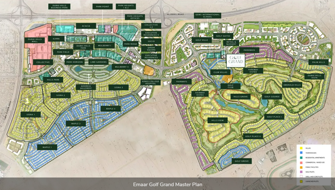 Emaar Golf Grand Master Plan