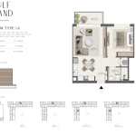 Golf Grand 1 Bedroom Apartment Floor Plan 1