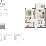 Golf Grand 1 Bedroom Apartment Floor Plan 4