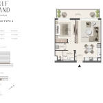 Golf Grand 1 Bedroom Apartment Floor Plan 6