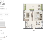 Golf Grand 1 Bedroom Apartment Floor Plan 7