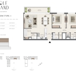 Golf Grand 3 Bedroom Apartment Floor Plan