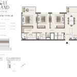 Golf Grand 3 Bedroom Apartment Floor Plan 4