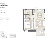 Savanna 1 bedroom apartment floor plan