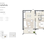Savanna 1 bedroom apartment floor plan 3