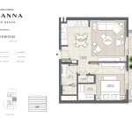 Savanna 1 bedroom apartment floor plan 4