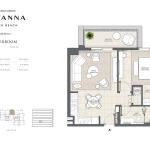 Savanna 1 bedroom apartment floor plan 5