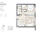 Savanna 1 bedroom apartment floor plan 6