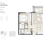 Savanna 1 bedroom apartment floor plan 7