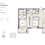 Savanna 2 bedroom apartment floor plan