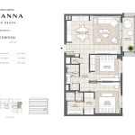 Savanna 2 bedroom apartment floor plan 2