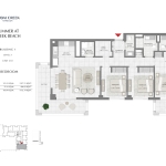 Summer at Creek Beach 3 bedroom apartment floor plan 5