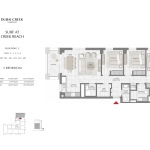 Surf at Creek Beach 3 Bedroom Apartment Floor Plan 5