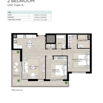 The-Regent-by-Nashama-2 Bedroom-TypeA-FloorPlans