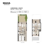Maha 3 Bedroom Townhouse Floor Plan
