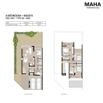 Maha 4 Bedroom Townhouse Floor Plan 2