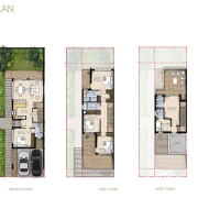 4 Bedroom Villa Floor Plan at Belair Phase 2 at Damac Hills 4