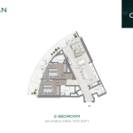 Canal Crown 2 bedroom apartment floor plan