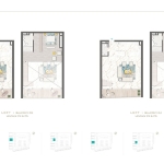 Chic Tower 1 Bedroom Apartment Floor Plan 2