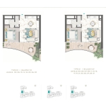 Chic Tower 1 Bedroom Apartment Floor Plan 3