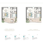 Chic Tower 1 Bedroom Apartment Floor Plan 5