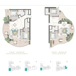 Chic Tower 2 Bedroom Apartment Floor Plan 3
