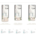 Chic Tower Studio Apartment Floor Plan 5