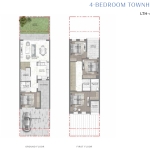 Mykonos 4 Bedroom Townhouse Floor Plan