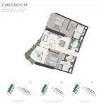 Safa One De Grisogono 2 Bedroom Apartment Floor Plan 2