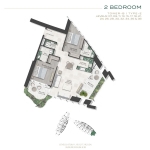 Safa One De Grisogono 2 Bedroom Apartment Floor Plan 3