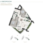 Safa One De Grisogono 2 Bedroom Apartment Floor Plan 4