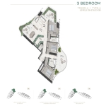 Safa One De Grisogono 3 Bedroom Apartment Floor Plan