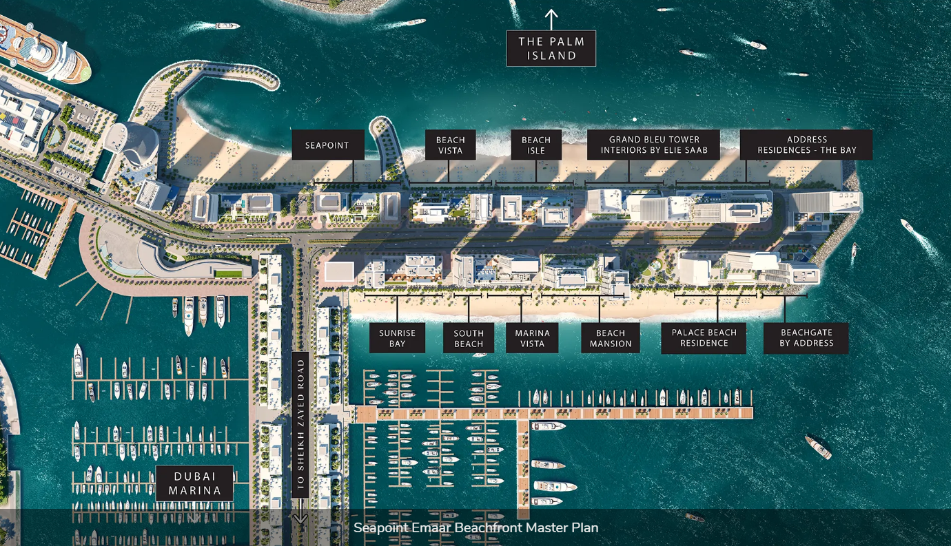 Seapoint at Emaar Beachfront Master Plan