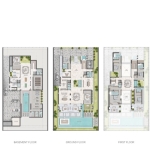 Venice 6 bedroom villa Floor Plan at Damac Lagoons 3